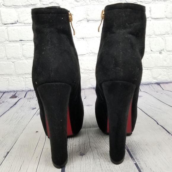 FROM LAFAYYET | lace-up heel platform ankle boots - Picture 5 of 8